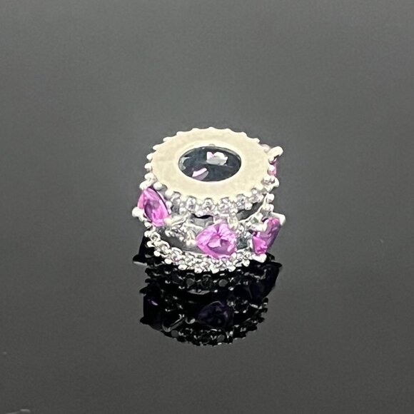 Pandora Jewelry - Pandora Sparkling Triple Halo Hearts Charm
